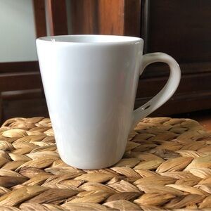 Maison Plus Classic White Ceramic mug with spoon holder